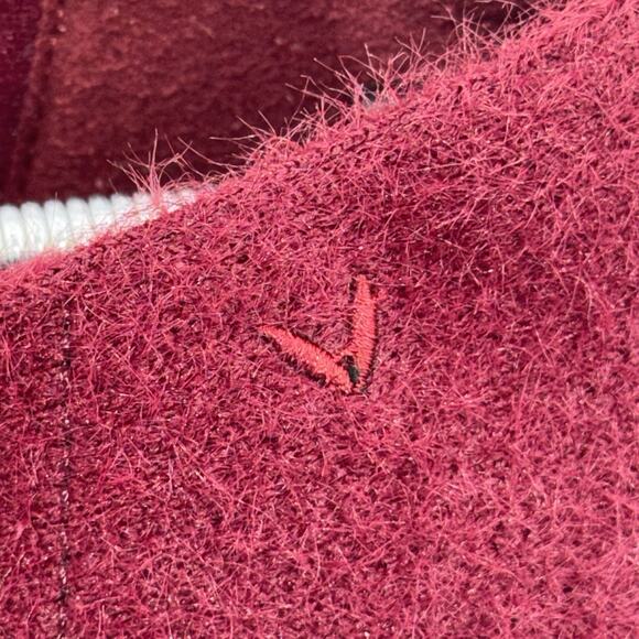 VIVAIA Margot 2.0 Fuzzy Knit Square Toe Flats Burgundy EU 42 US 11 Vegan Eco - Picture 5 of 12